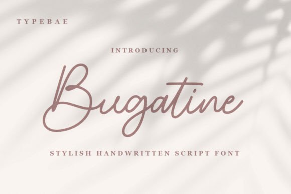 Bugatine: The Elegant Script Font for Branding Projects