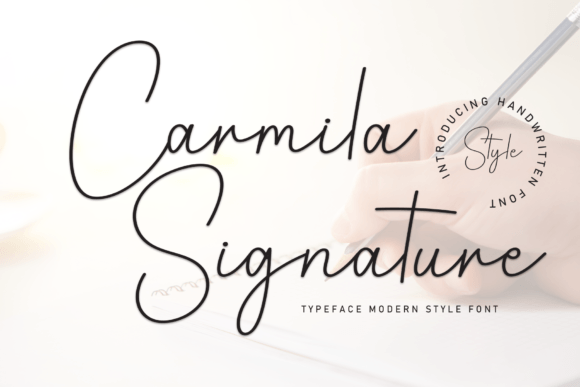 Carmila Signature: A Handwritten Font for Engaging Digital Campaigns