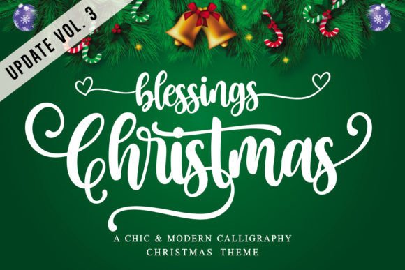 Christmas Blessings: A Handwritten Font Review for Brand Designers
