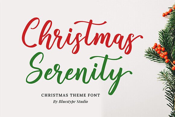 Christmas Serenity: The Font That Captures Holiday Campaigns