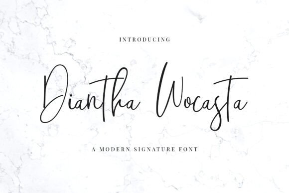 Diantha Wocasta: A Designer's Review of an Elegant Script Font