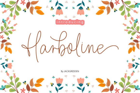 Harboine: A Modern Monoline Font for Digital Creators