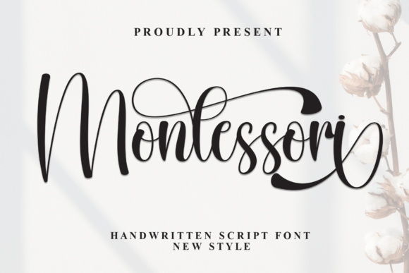 Montessori: A Handwritten Script Font for Editorial Elegance