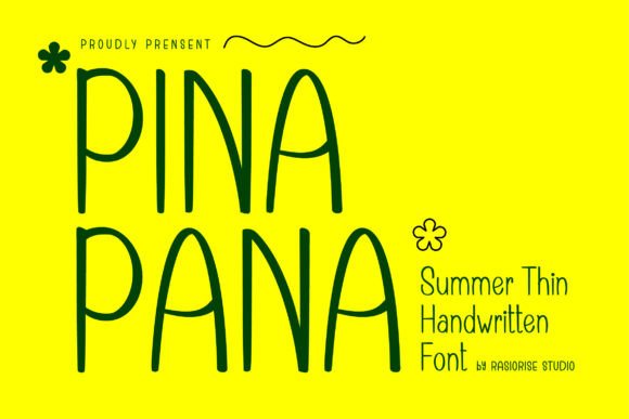 Pinapana Font: A Handwritten Touch for Editorial Mood