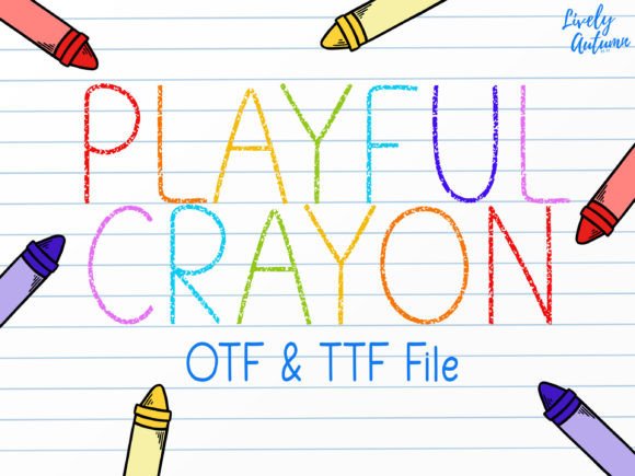 Playful Crayon Font: A Typeface for Editorial Warmth