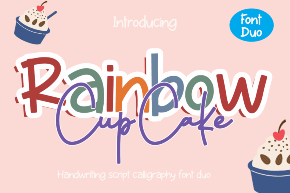 Rainbow Cupcake: A Font Duo for Editorial Personality