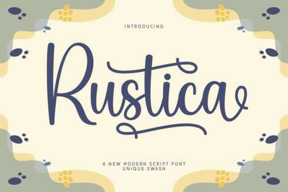 Rustica: A Modern Script Font for Crafters and Handmade Brands