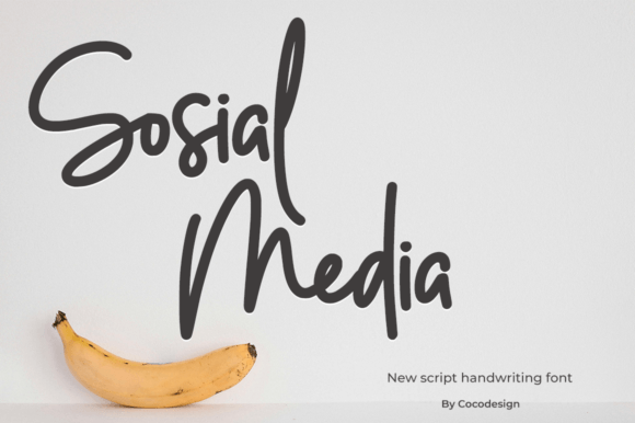 Sosial Media: An Elegant Script Font for Crafted Products