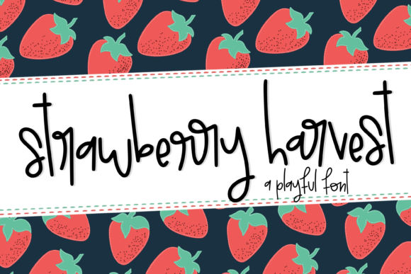 Strawberry Harvest: A Juicy Script Font for Digital Expression