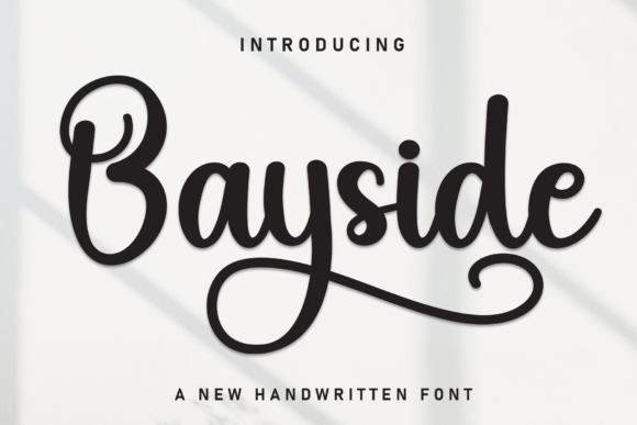 Testing Bayside: A Handwritten Font for Elegant Branding